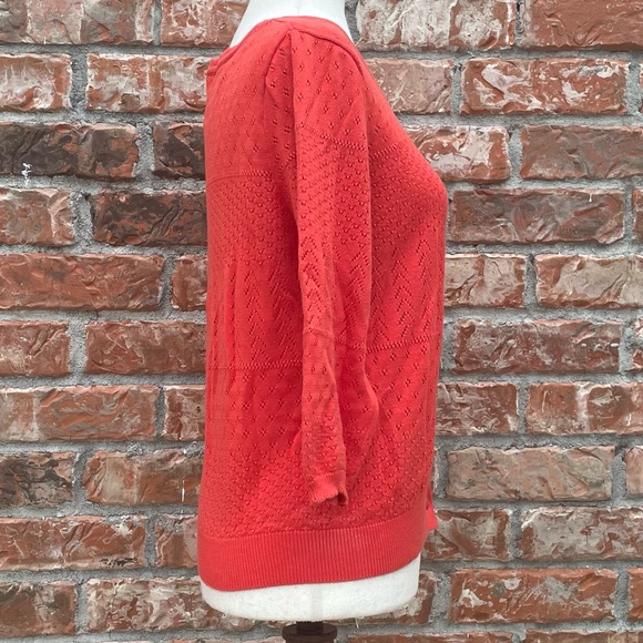 Divided by H&M orange cardigan with scalloped neckline / 8 / Excellent condition - Picture 6 of 6